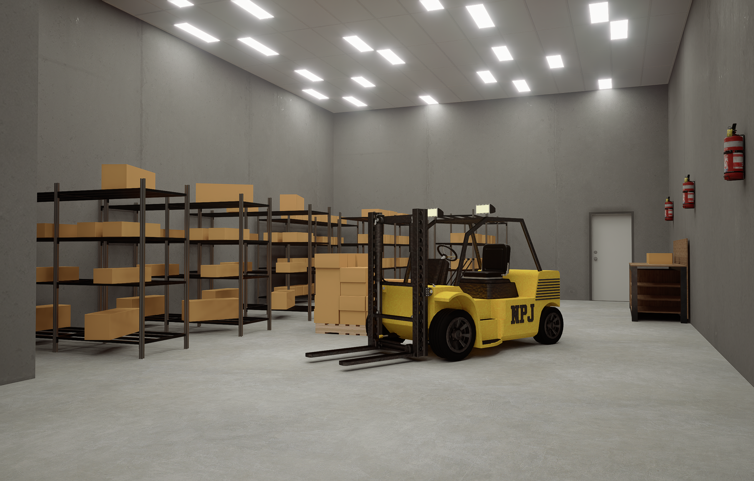 Spacious warehouse interior with 18-ft clear height at Rockwall FlexSpace Center, Rockwall TX